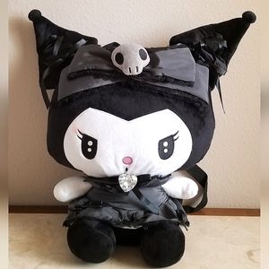 Bioworld Sanrio Kuromi Lolita 14 Inch Plush Backpack